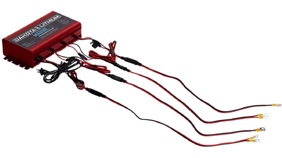 Dakota Lithium Marine 4 Bank 40Amp 12V Onboard Battery Charger, 4bank12v10acharger