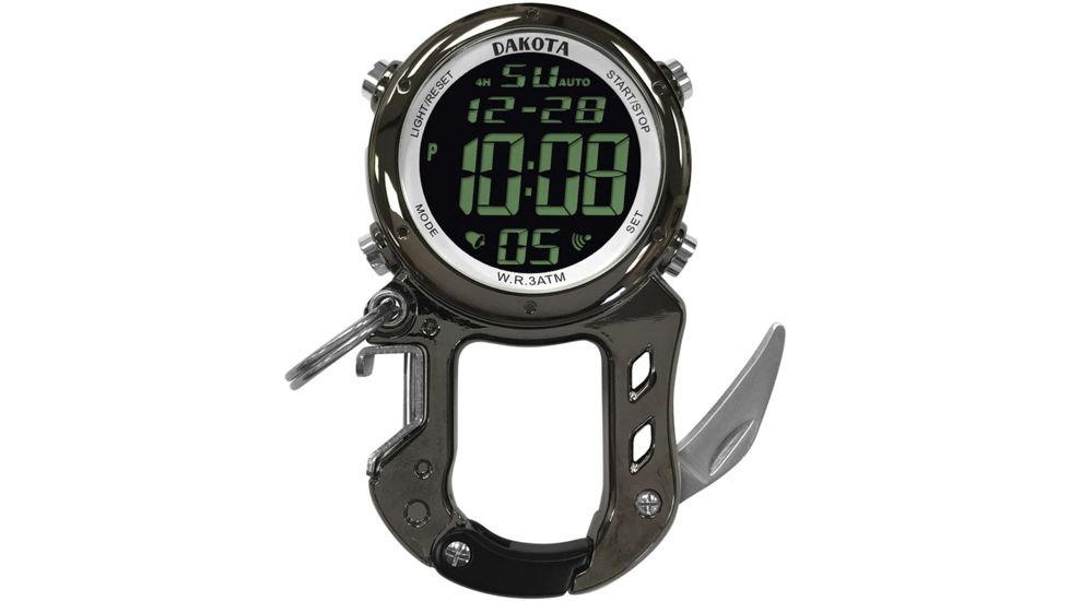 Dakota Watches Digital Zip Clip Gunmetal 30972