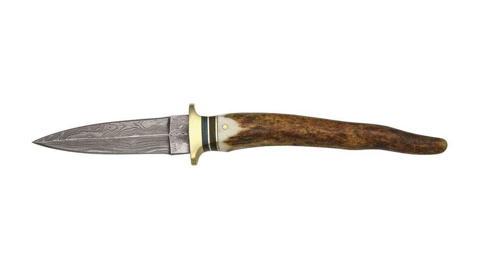 Damascus Boot Fixed Knife DM1030