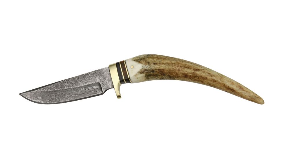 Damascus Buck Spike Fixed Knife DM1026