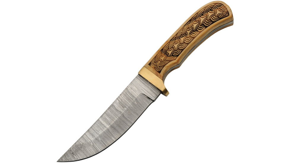 Damascus Celtic Braid Fixed Blade, DM1390