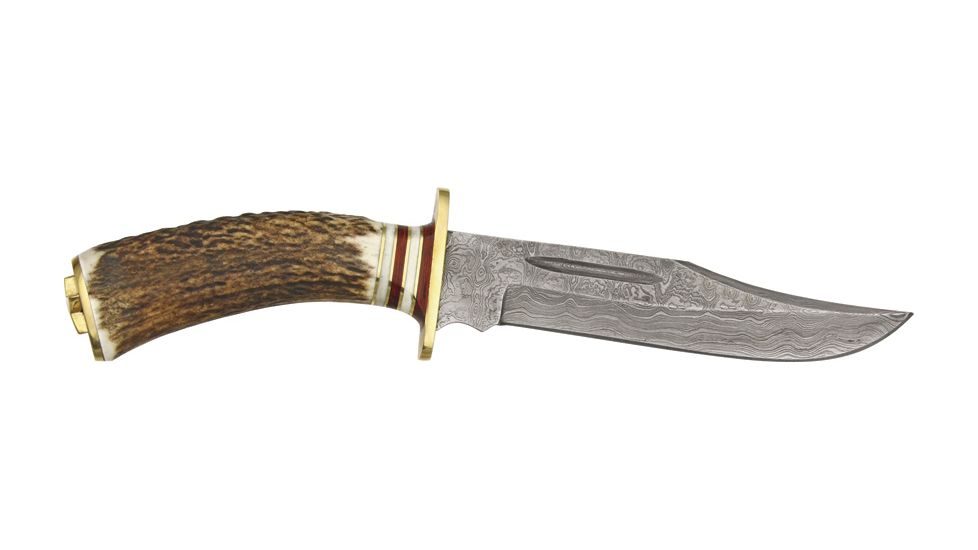 Damascus El Dorado Skinner Fixed Knife DM1043