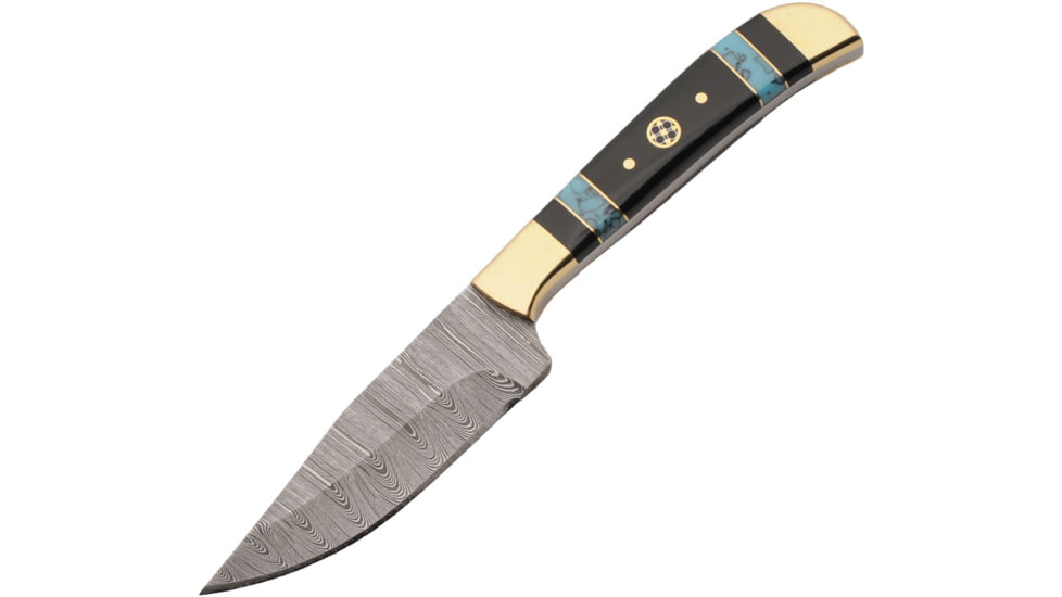 Damascus Fixed Blade Turquiose, DM1428