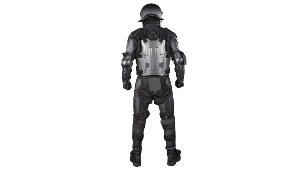 Damascus FX1 Protective Gear FlexForce Modular Hard Shell Full Body Crowd Control System, Large, Black, FX1LG