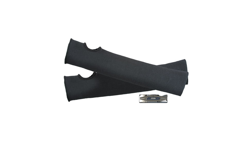 Damascus Protective Gear K25 Kevlar Two Layer Cut Resistant Sleeves, Large-Xlarge, Black, Black, Large-Xlarge K25LG/XLG