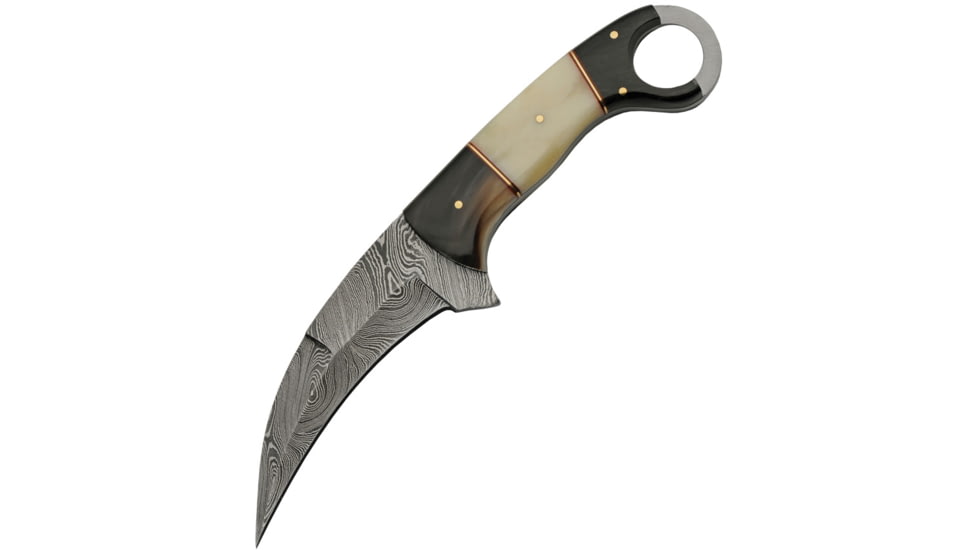 Damascus Karambit Horn/Bone