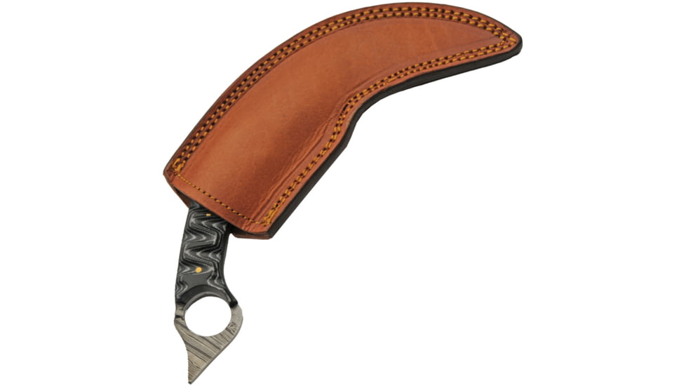 Damascus Karambit Micarta