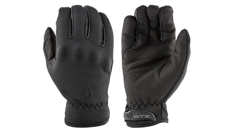 Damascus Protective Gear Lightweight Cut Resistant Patrol Gloves, Kevlar lined palm w/ integrated low profile knuckles, Black, Extra Small, ATX100-XSM