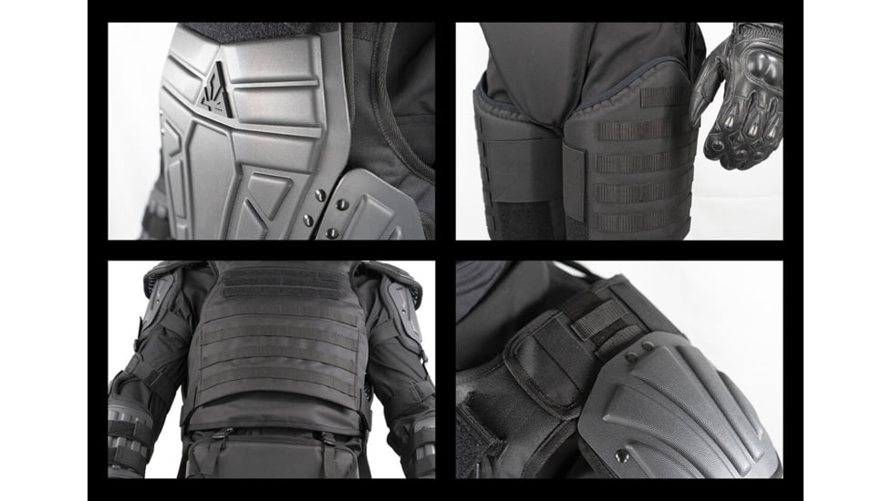 Damascus Protective Gear Phenom6 PX6 Tactical Riot Suit, Black, Extra Large, PX6 -XL