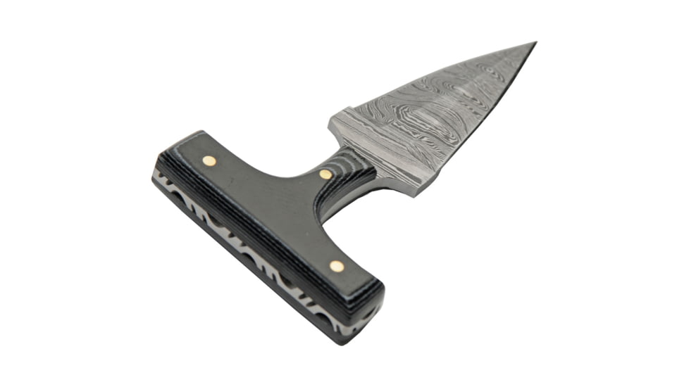Damascus Push Dagger Micarta