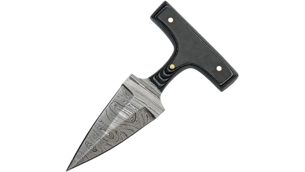 Damascus Push Dagger Micarta