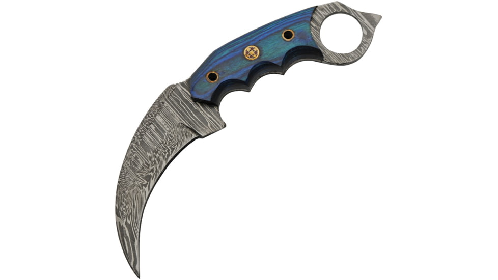 Damascus Talon Karambit Blue