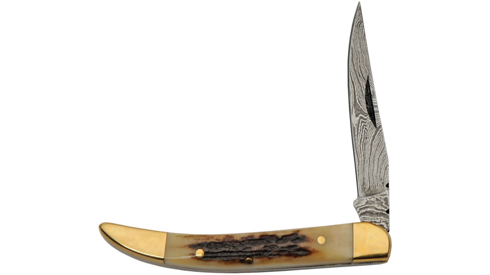 Damascus Toothpick Stag