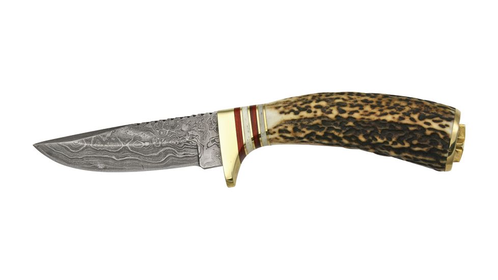 Damascus Whitetail Skinner Fixed Knife DM1046
