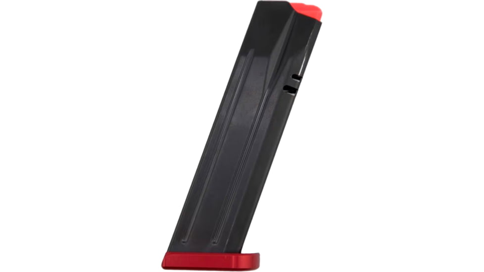 Dan Wesson DWX/P-10 F/P-09 9mm 19 Rounds Aluminum Pistol Magazine, Black/Red, 19, 11452