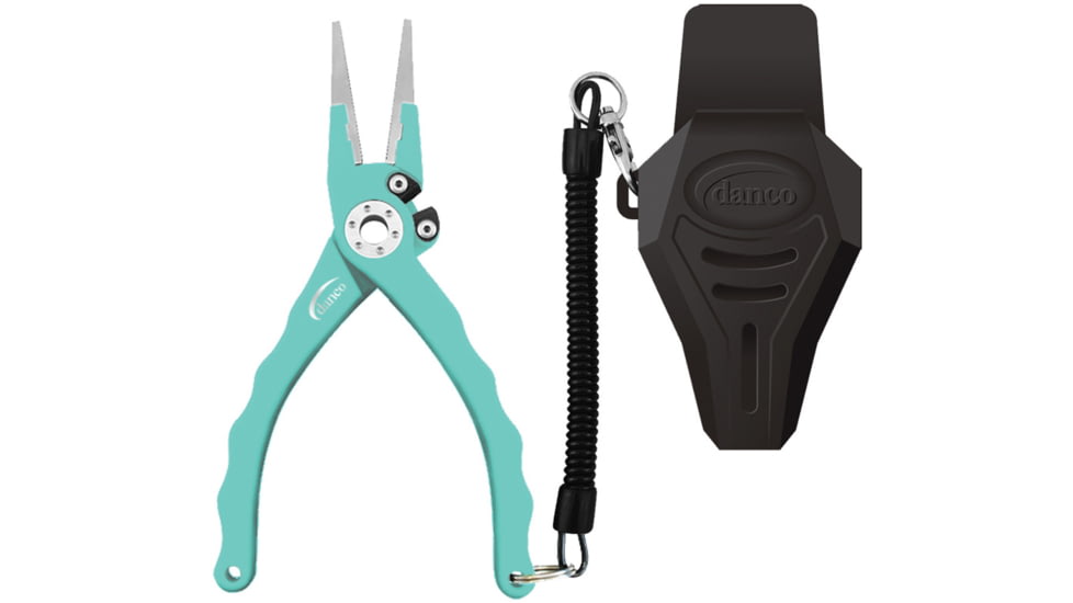 Danco Admiral Series Pliers, 7.5in Overall, Teflon Coated 420 Stainless, Seafoam Green Rubberized Aluminum Handle, Rubber Sheath, PA75LS-RC-T-010