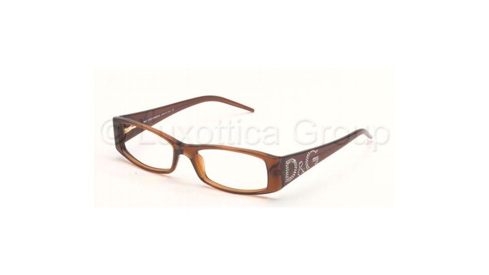 DandG DD 1103B Eyeglasses Styles Brown Frame w/Non-Rx 50 mm Diameter Lenses