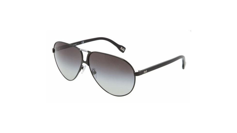 DandG DD 6067 Sunglasses, Black Frame / Gray Gradient Lenses, 064 8G 6310