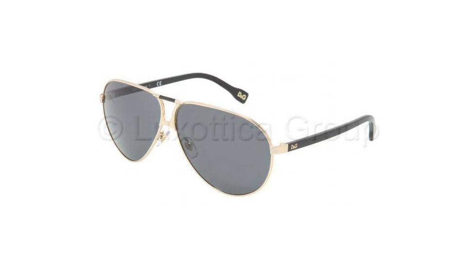 DandG DD 6067 Sunglasses, Old Gold Frame / Gray Blue Lenses, 254 87 6310