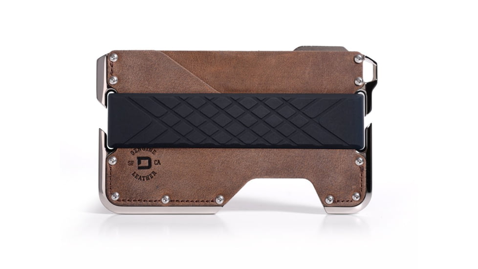 Dango Products D02 Dapper Wallets, Nickel Plated Rawhide, DGO-D02-RH