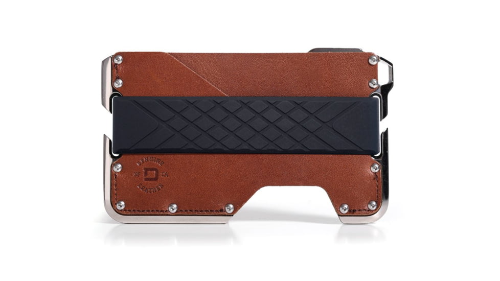 Dango Products D02 Dapper Wallets, Nickel Plated Whiskey Brown, DGO-D02-WB