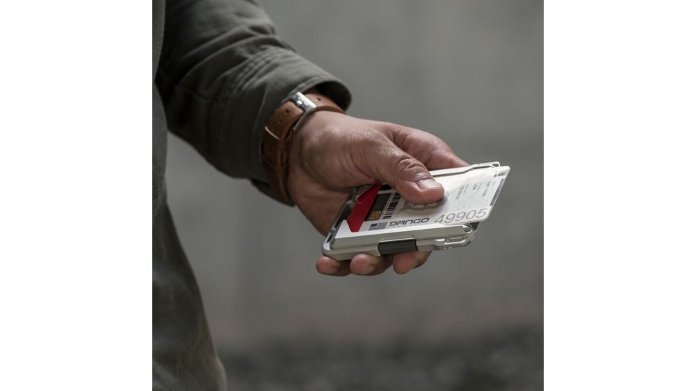 Dango Products M1 Maverick Rail Wallet, Stainless Steel - DGO-M1-RA-SS