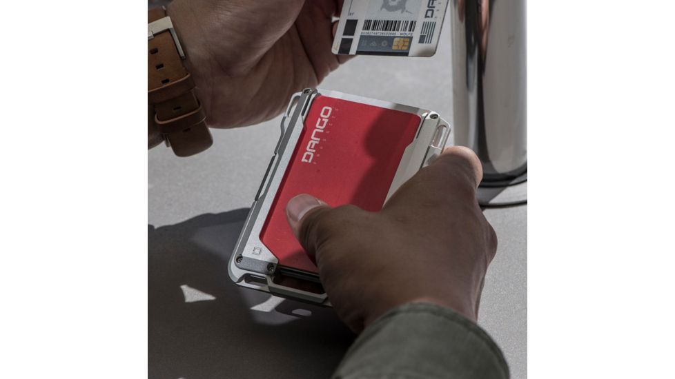 Dango Products M1 Maverick Rail Wallet, Stainless Steel - DGO-M1-RA-SS