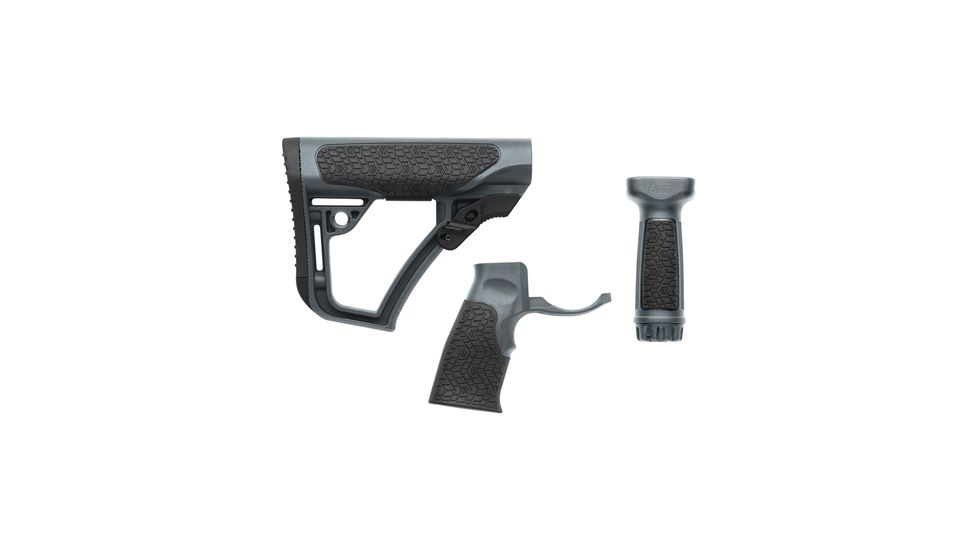 Daniel Defense Buttstock/Pistol Grip/Vertical Foregrip Combo Tornado Polymer, Front &amp; Pistol Grip, for AR-Platform with Mil-Spec Receiver Extension, 28-102-06145-012