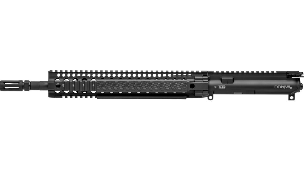 Daniel Defense DDM4 V5S Upper Receiver Group 5.56mm NATO 14.5 Inch Barrel With Permanently Attached Extended Flash Suppressor To Meet The NFA Required 16 Inch Length Black