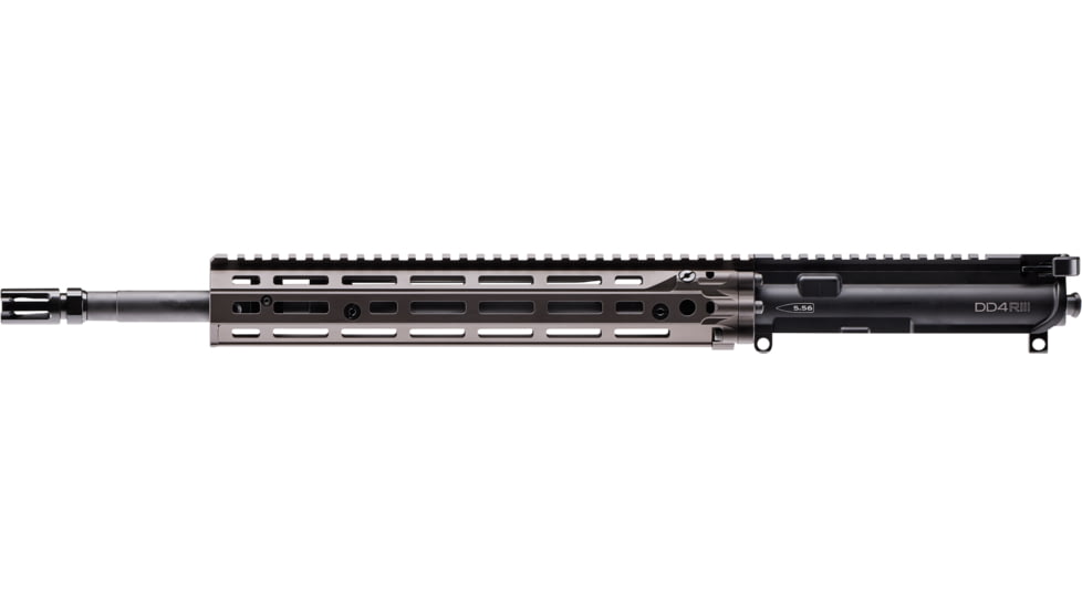 Daniel Defense Upper Receiver with Flash Hider Assembly DD4 RIII URG, 5.56x45mm NATO, 25 inch, 16 inch Barrel, Government Profile, Mid-length, 1-7 Twist, 1/2x28 Thread, M-LOK Handguard, Flash Suppressor, Salt Bath Nitride, FDE, 23-191-20088-011