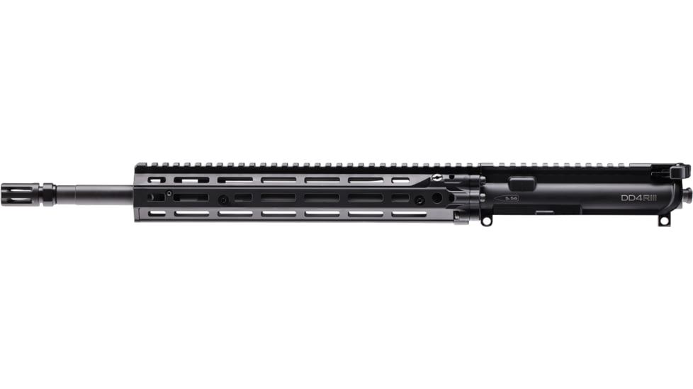 Daniel Defense Upper Receiver with Flash Hider Assembly DD4 RIII URG, 5.56x45mm NATO, 25 inch, 16 inch Barrel, Government Profile, Mid Length, 1-7 Twist, 1/2x28 Thread, M-LOK Handguard, Flash Suppressor, Salt Bath Nitride, BLK, 23-191-20088-006