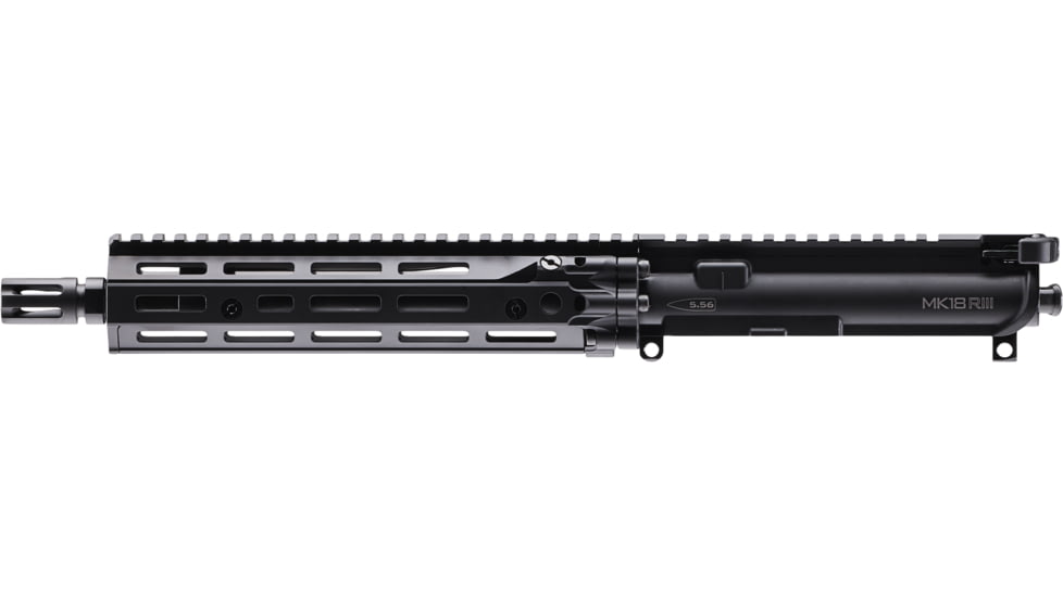 Daniel Defense Upper Receiver with Flash Hider Assembly MK18 RIII URG, 5.56x45mm NATO, 19.3 inch, 10.3 inch Barrel, Government Profile, Carbine Length, 1-7 Twist, 1/2x28 Thread, M-LOK Handguard, Flash Suppressor, Salt Bath Nitride, BLK, 23-004-81721-006
