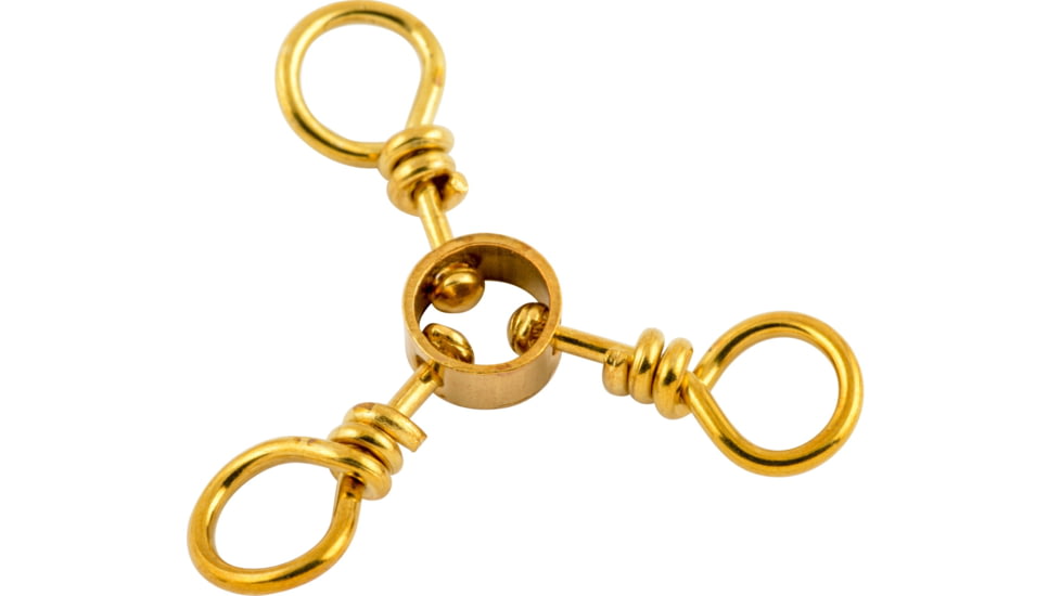 Danielson 3-Way Swivel Single Bag, Size 6, Brass, 6/Pack, 1800SP-6