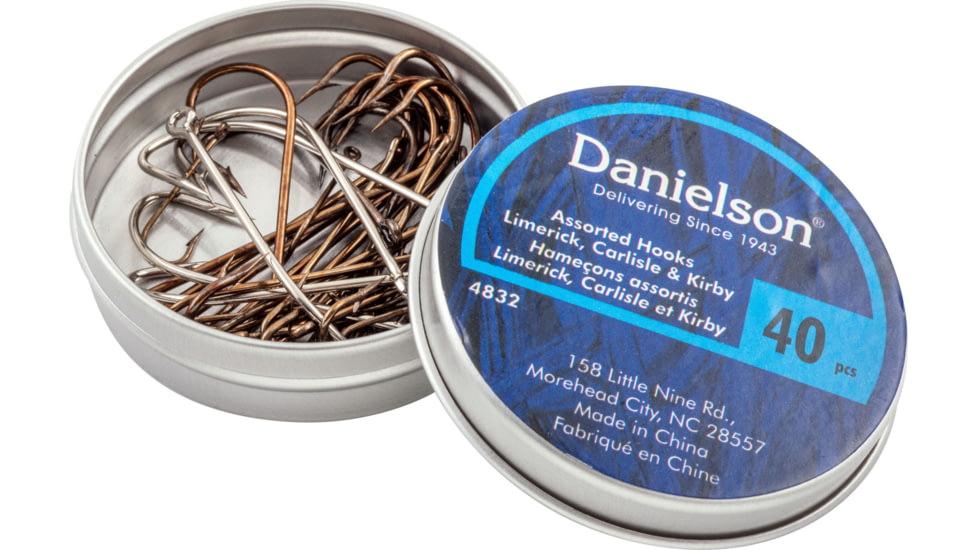 Danielson Hook Round Tin Assortment, 40 Piece, 4832