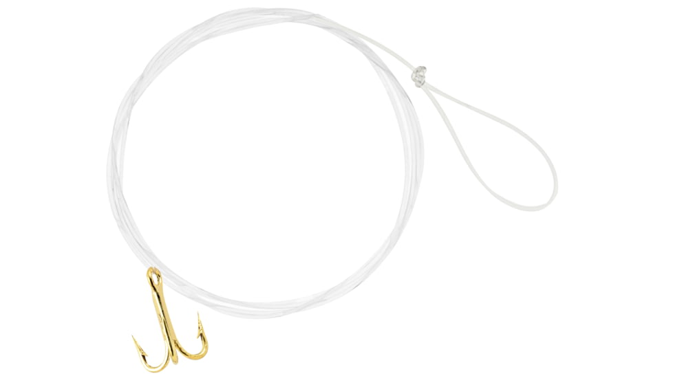 Danielson Snelled Hook Gold Treble, Size 18, HTTG-18