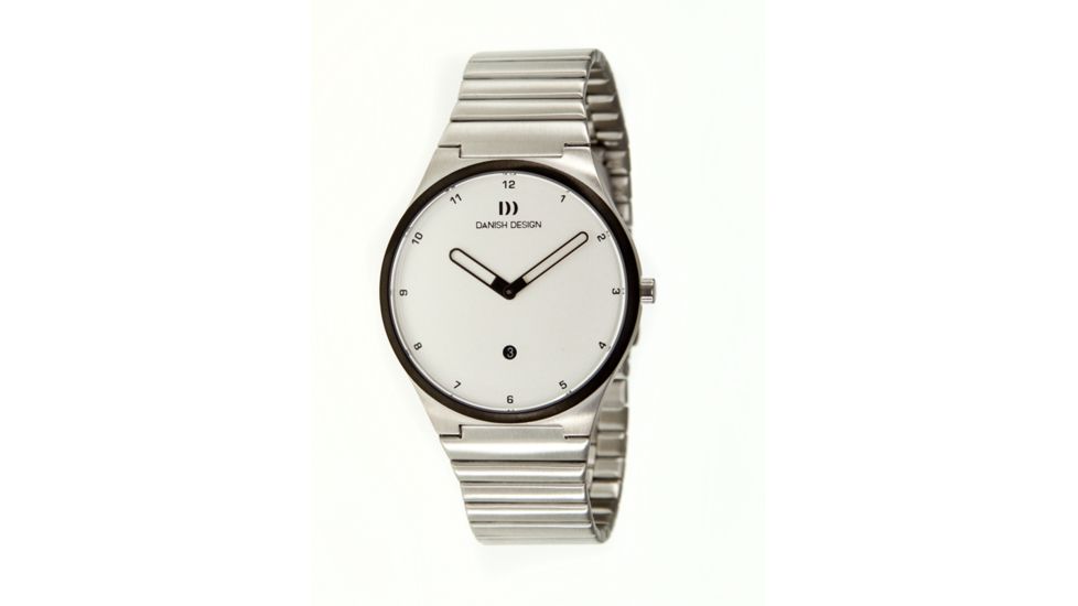 Danish Design Iq62q884 Anna Gotha Mens Watch - Silver Steel Band, Pol SS Case, White Face