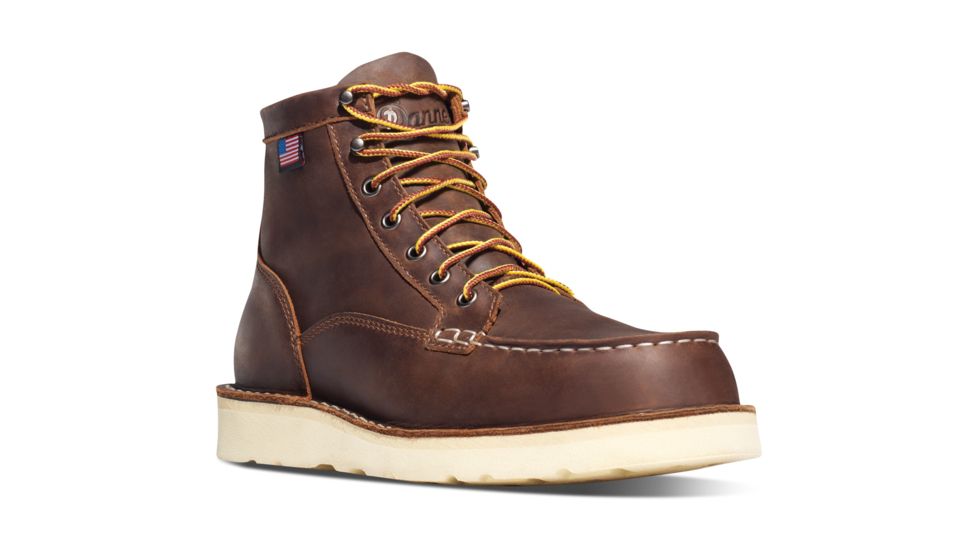 Danner Bull Run Moc Toe 6in ST Boots, Brown, 7.5D, 15564-7-5D