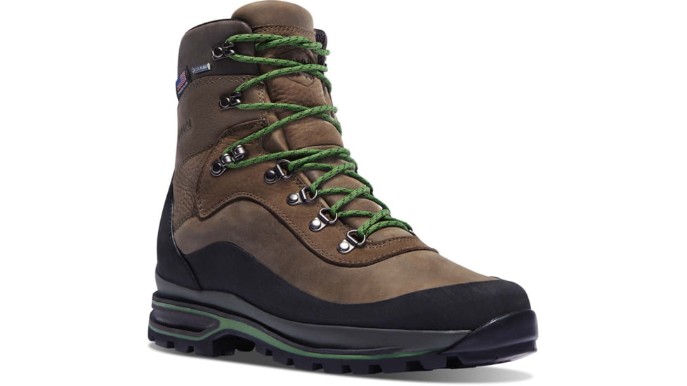 Danner Crag Rat USA 7in Hiking Boot - Mens, Brown/Green, 9.5D, 67810-9.5D