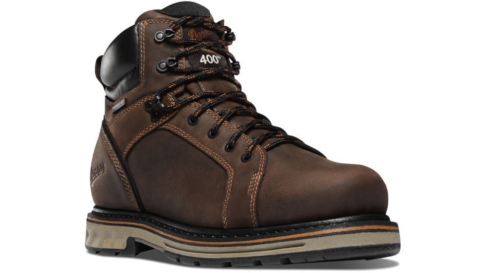 Danner Steel Yard 6in 400G Steel Toe Work Boot - Mens, Brown, 9 US, Wide, 12533-9EE