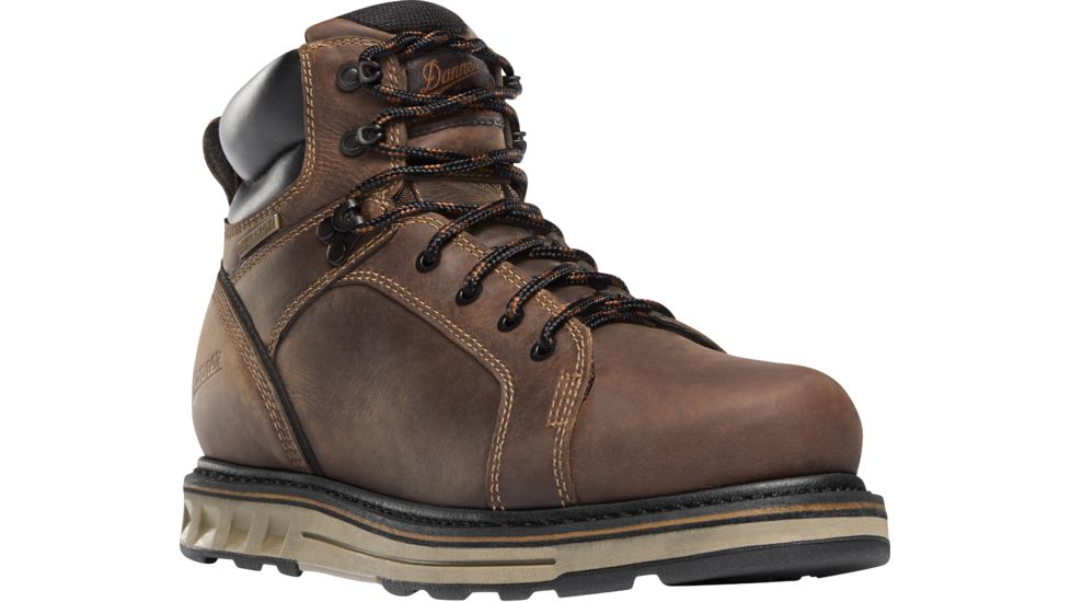 Danner Steel Yard 6in Wedge Hot Steel Work Boot - Mens, Brown, 15 US, Wide, 12537-15EE