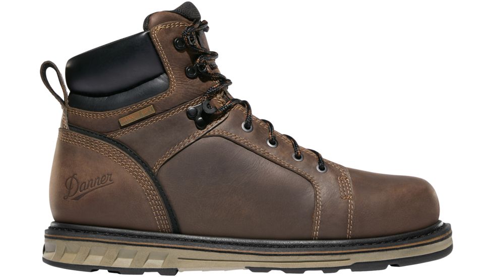 Danner Steel Yard 6in Wedge Steel Work Boot - Mens, Brown, 10.5 US, Medium, 12538-10.5D