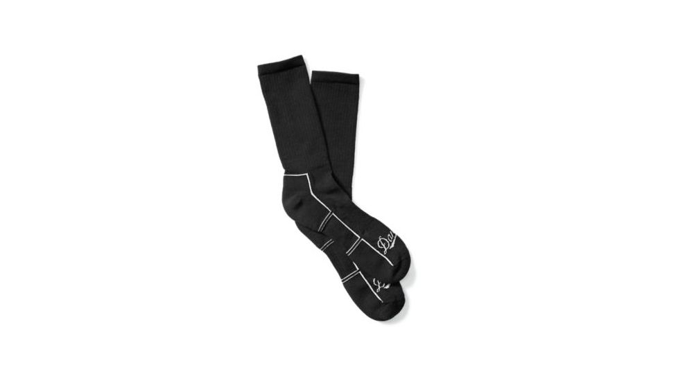 Danner Uniform Midweight Synthetic Crew Socks, Black, L 75011-L