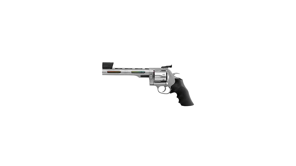 Dan Wesson Super-Ram-Silhouette Revolver, .445 Super Magnum, 8in barrel, series 70 stainless steel frame, black rubber grip, revolving chamber, Bomar front with hood, Bomar rear, 6 round cylinder, DW-SRS-.445 SMG-8-1-FRRMPG