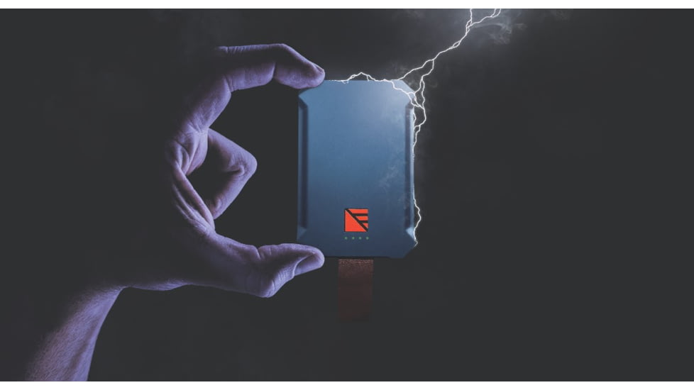 Dark Energy Poseidon Nano Wireless Charger, Black, PN30GYBR