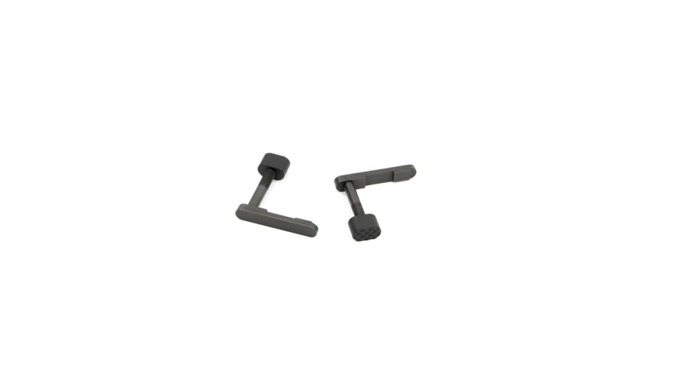 Dark Hour Defense 4130 Steel Mag Catch W/ V Seven Ultra-Light Mag Catch Diamond Button for AR15/308DPMS/SR25, Black, DHMAGCR