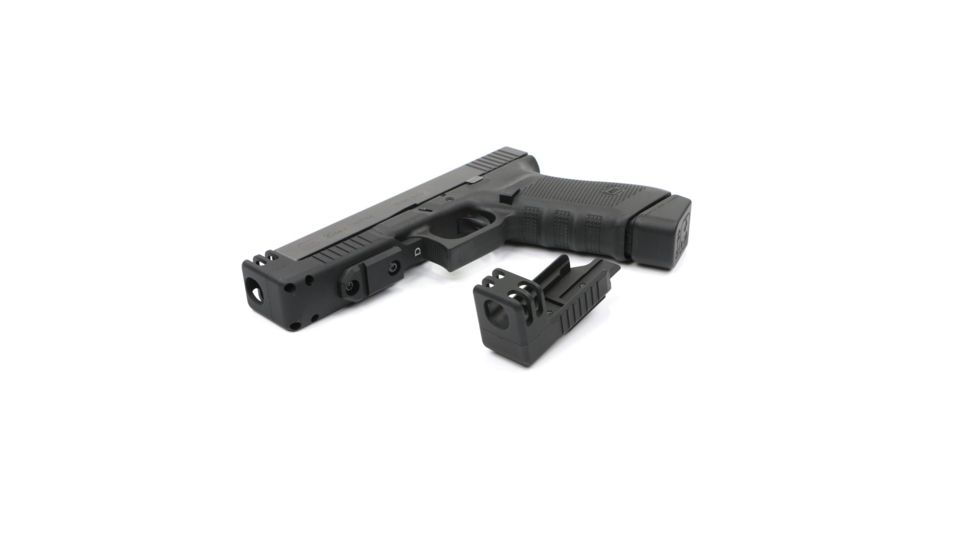 Dark Hour Defense Stand Off Device for Glock 20/21, Standard Size w/ Compensator &amp; Rail, Black DHGSOD-20CR