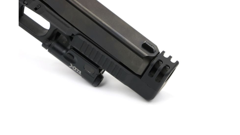 Dark Hour Defense Stand Off Device for Glock 34/35, Standard Size w/ Compensator &amp; Rail, Black DHGSOD-34CR