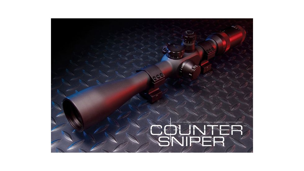 CounterSniper Optics 4-16x Side Focus Rifle Scope, Matte Black, 1/4 MOA Click, 42mm Objective DOH332