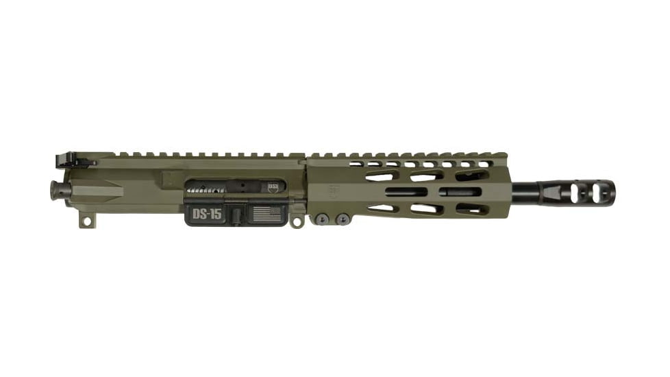 Dark Storm Industries DS-15 AR-15 Typhoon 5.56x45mm NATO 7.5inch Upper Receiver, Pistol Length, 1-7 Twist, 1/2x28, Firestorm Compensator, Cerakote, Olive Drab Green, DSI-UC5-TYP-7P7-T5-ODG