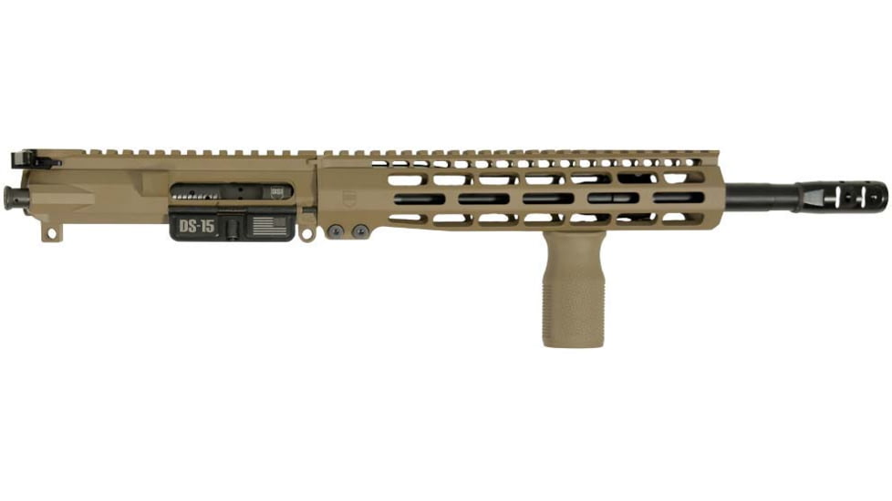 Dark Storm Industries DS-15 AR-15 Typhoon 5.56x45mm NATO 12.5inch Upper Receiver, Carbine Length, 1-7 Twist, 1/2x28, Firestorm Compensator, Cerakote, Flat Dark Earth, DSI-UC5-TYP-12C7-T5-FDE